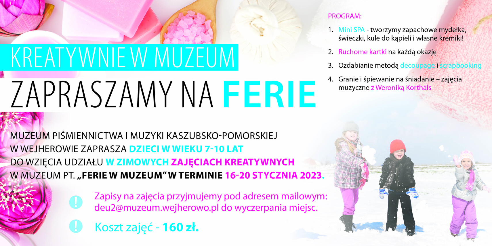 Zdjęcie do newsa Kreatywnie w muzeum. Zapraszamy na ferie