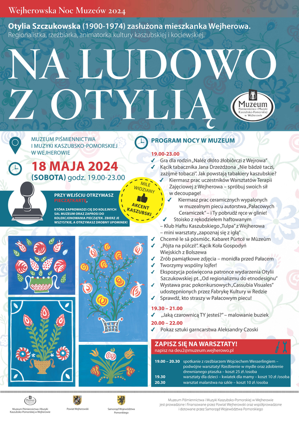 Zdjęcie do newsa Wejherowska Noc Muzeów. NA LUDOWO Z OTYLIĄ