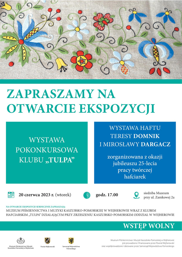 Zdjęcie do newsa Haft w wejherowskim muzeum. Zapraszamy