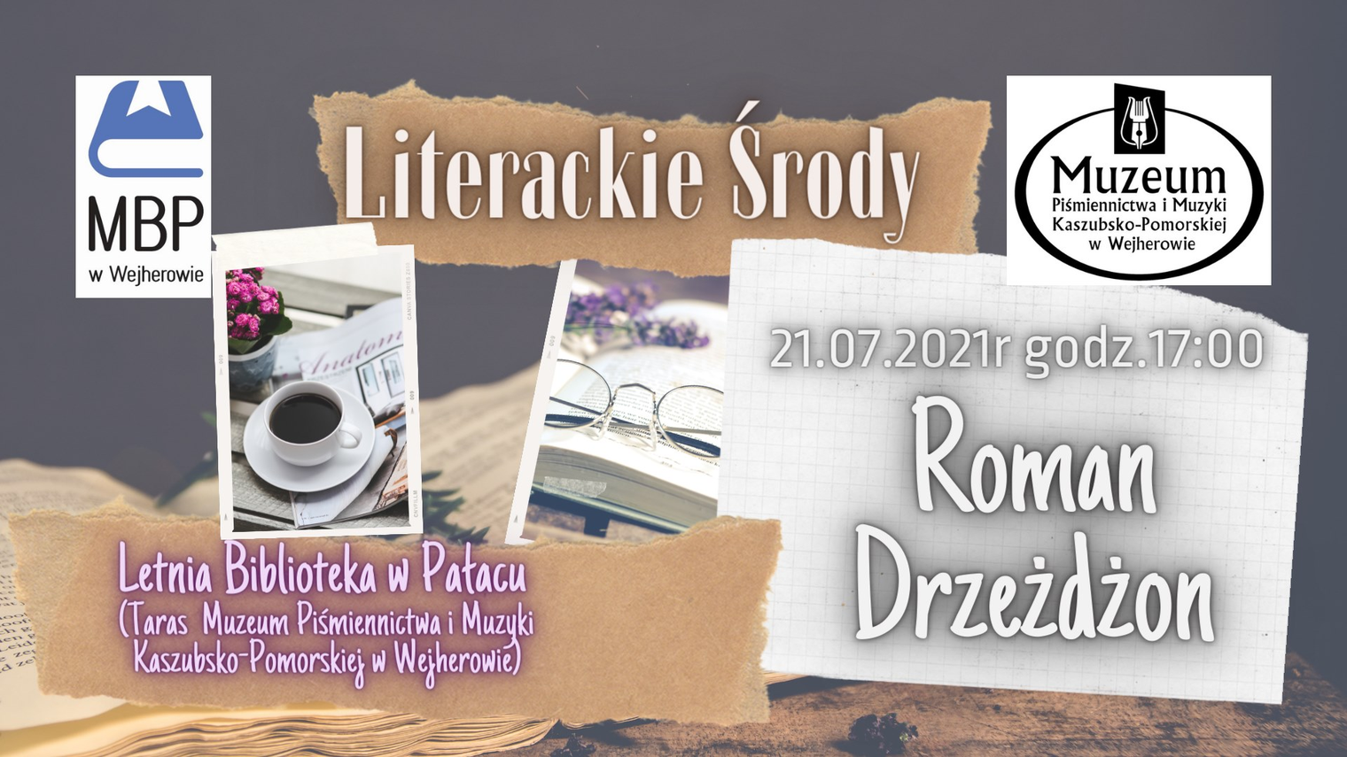 Zdjęcie do newsa Literacka środa z Romanem Drzeżdżonem. Zapraszamy!