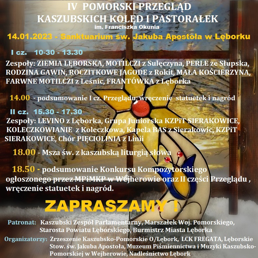 Zdjęcie do newsa Przegląd Kaszubskich Kolęd i Pastorałek. Zapraszamy!